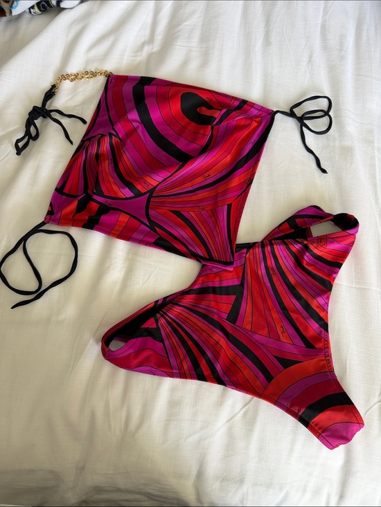 Emilio Pucci Other - Emilio Pucci Pink, Red & Black One-Piece Swimsuit